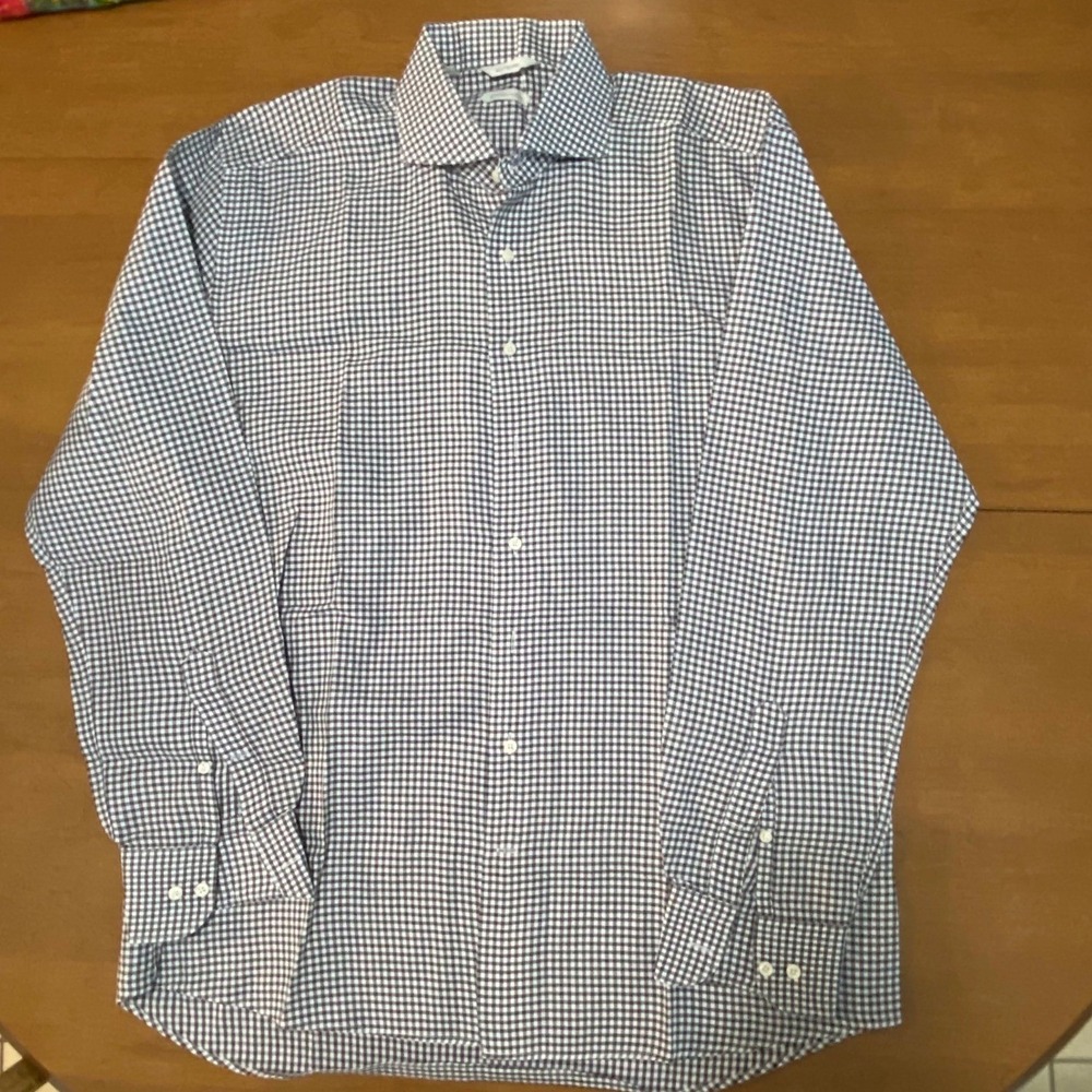 Suitsupply Mens Egyptian Cotton Gingham Check Dress Shirt  SÖKTAŞ H5268 XL 43/17